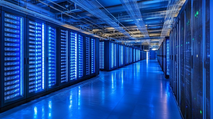 MN HOST modern data center server room